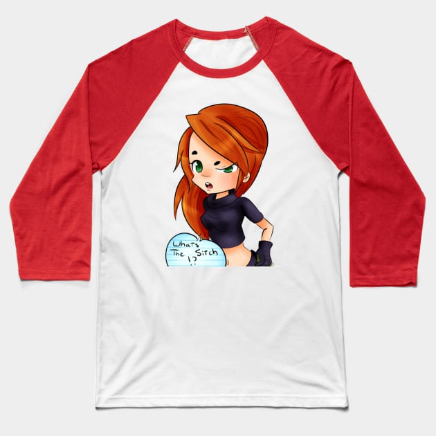 Kim Possible Baseball T-Shirt by bayragni